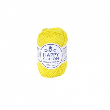 Fil de coton spécial crochet et amigurumi 55 m - jaune